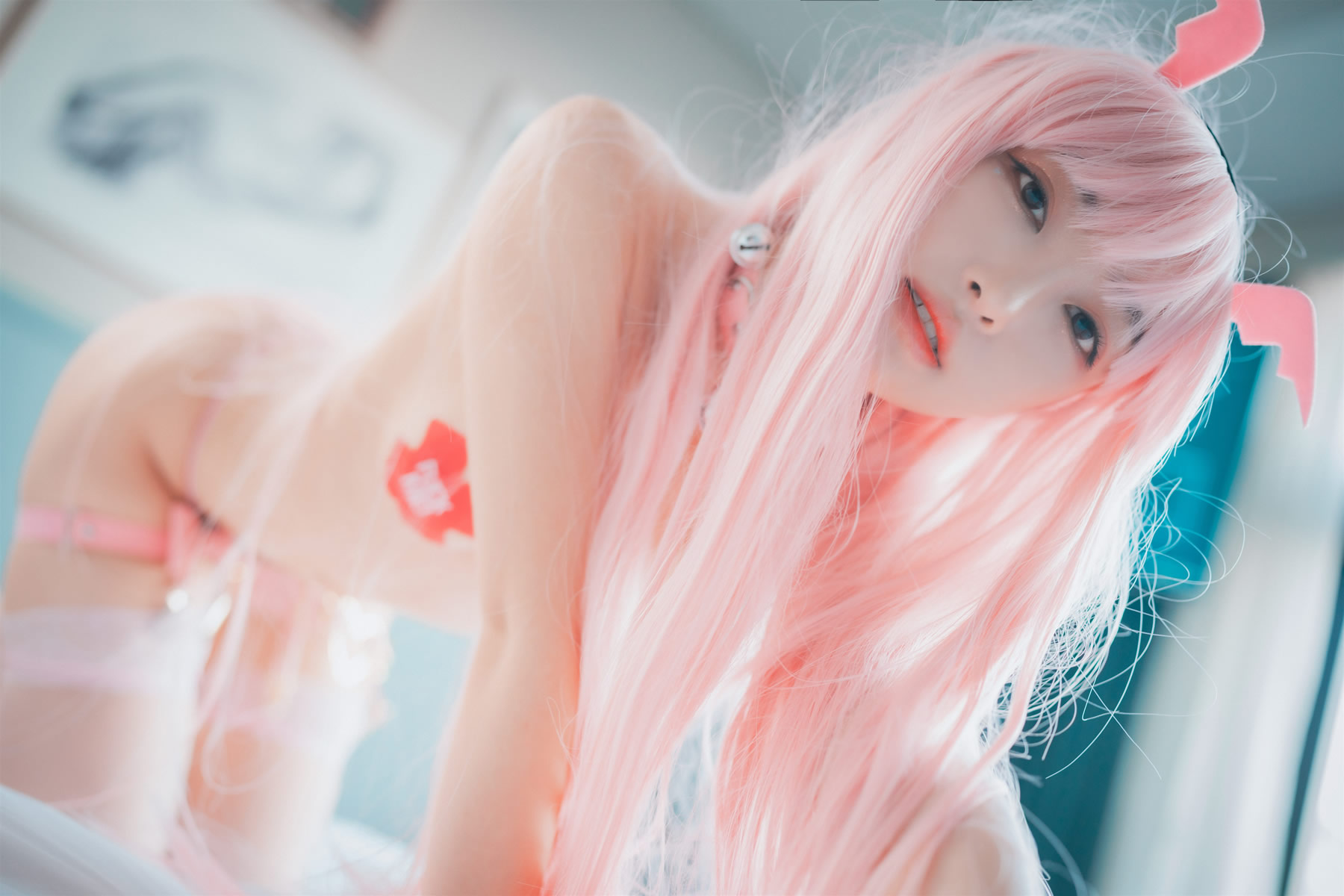 韩国妹子Hanari(하나리)-[DJAWA] Photo Pink Succubus S.ver摄影图集百度云下载