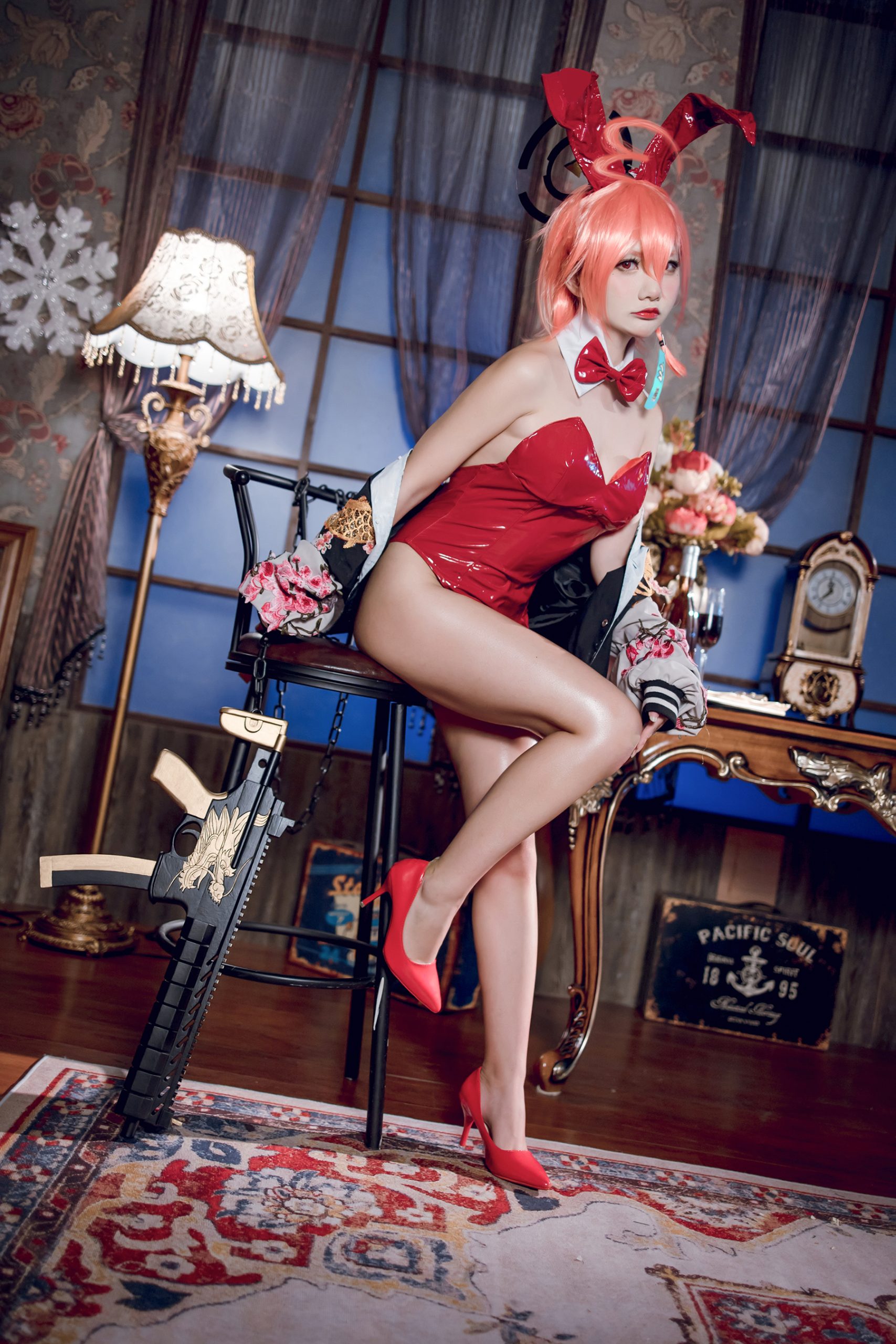 [网红Coser]是一只熊仔吗 - NO.12 Blue Archive Neru Mikamo Bunny 碧蓝档案 美甘宁瑠摄影图集百度云下载