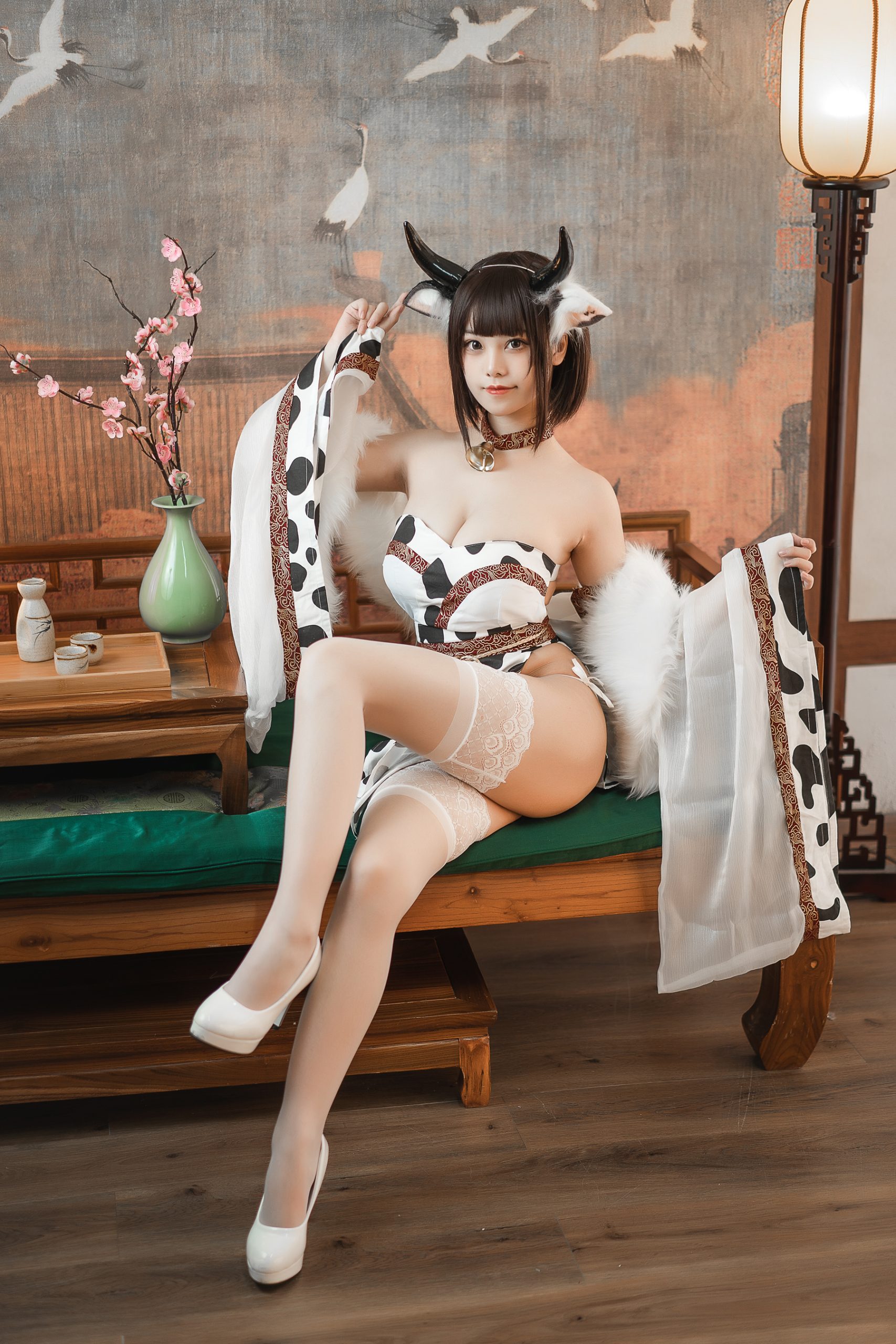 [网红Coser]蜜汁猫裘 NO.087 奶牛 摄影图集百度云下载
