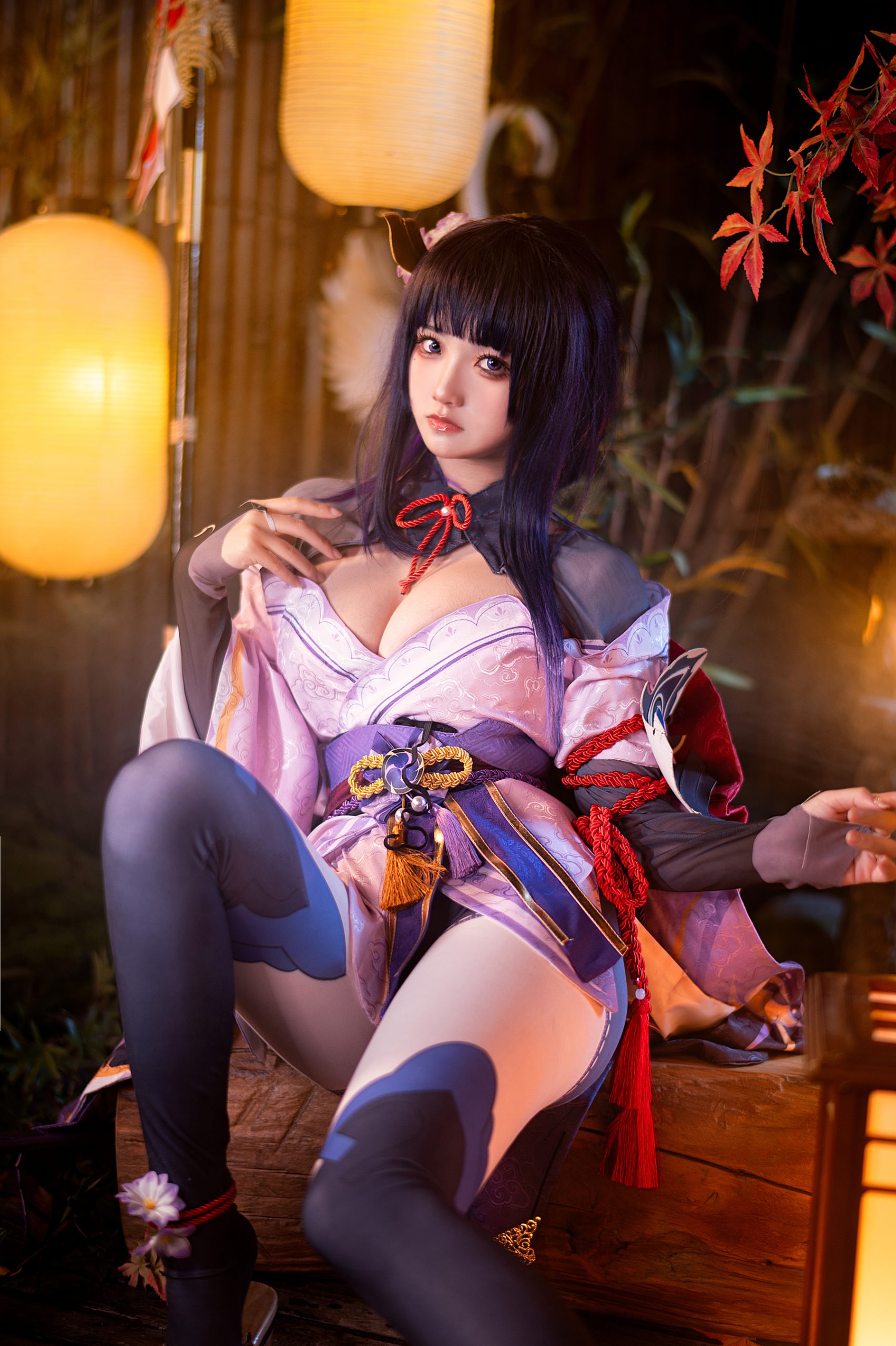 [网红Coser]伊喵君_Nya - NO.07 《原神-鸣神双人》 双倍快乐 摄影图集百度云下载