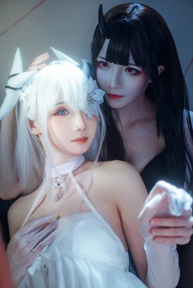 [网红Coser]焖焖碳 NO.05 &Tomoyo酱 碧蓝航线 埃姆登 双黑白夜之主 [29P-328MB]摄影图集百度云下载